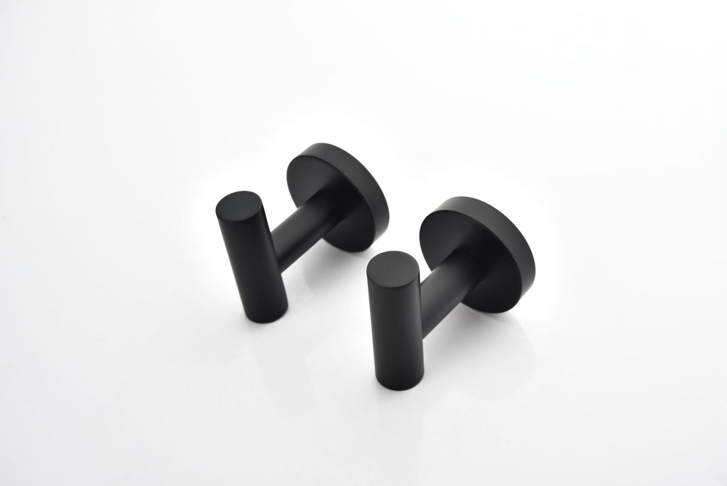 Stainless Steel Wall-Mounted Towel Hooks 2-Pack Bathroom