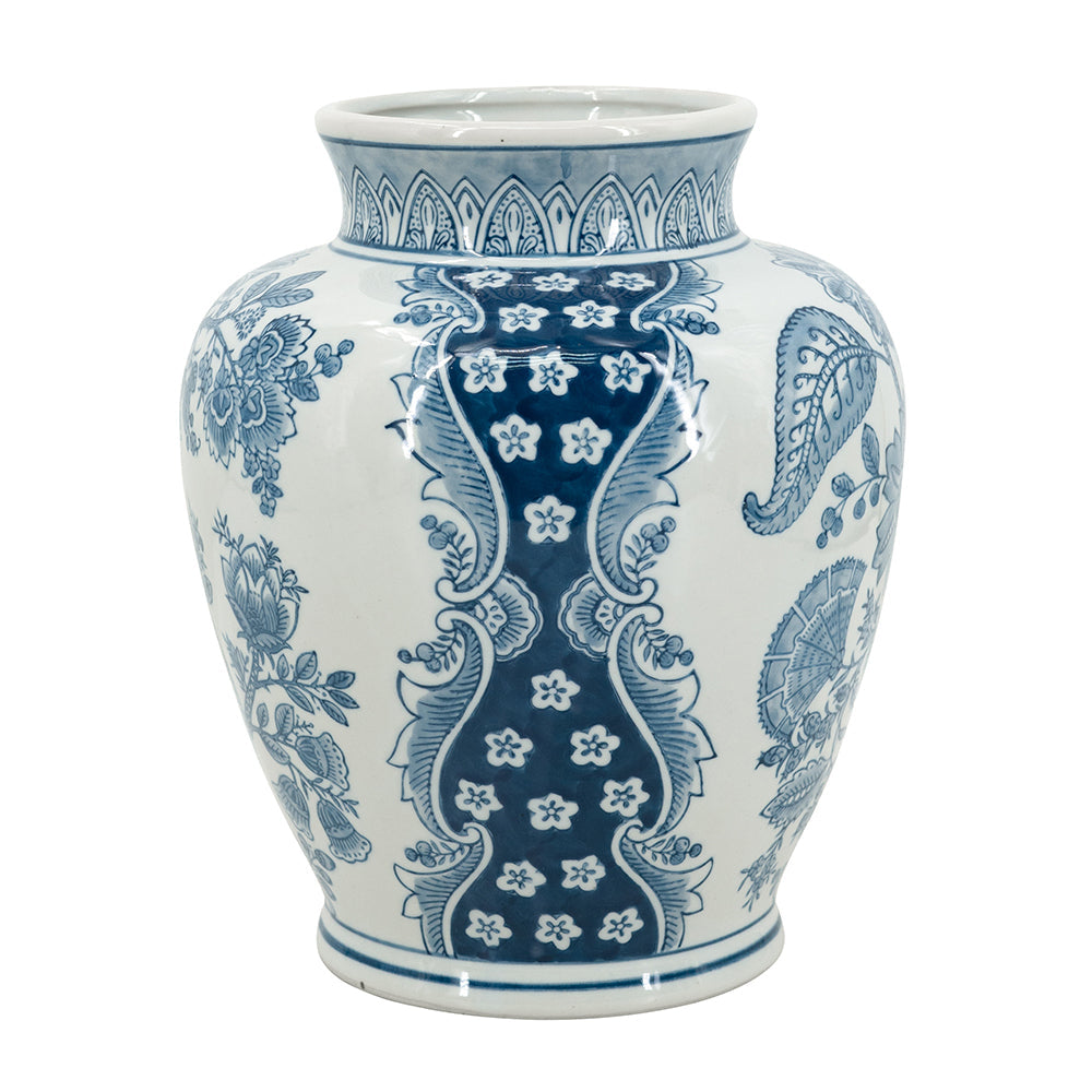 Blue and White Porcelain Flower Vase 9.1x11