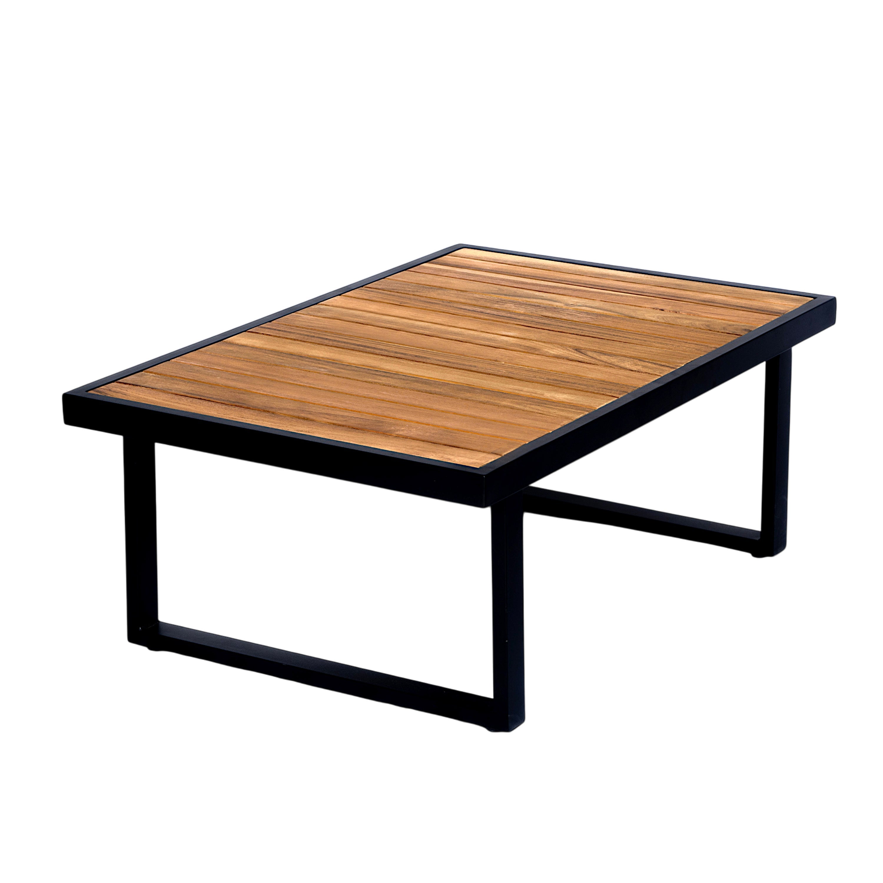 3 Piece Outdoor Patio Set Acacia Wood Steel