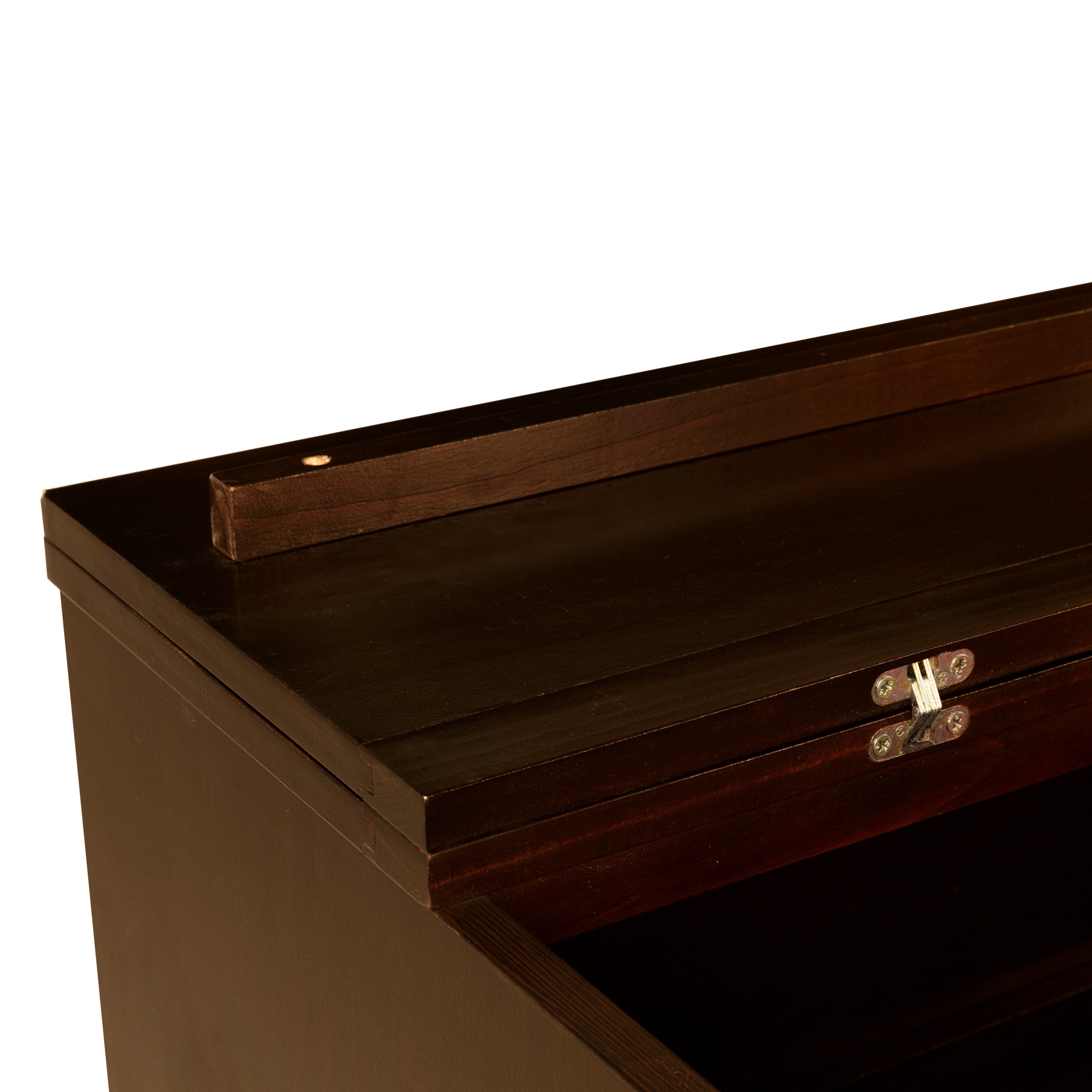 Queen Size Pine Wood Murphy Bed with Storage Drawer