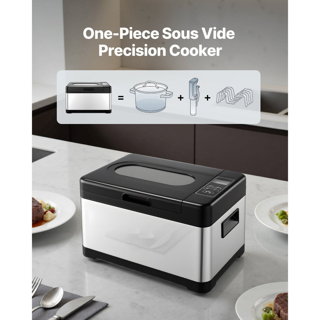 800W Sous Vide Cooker with Digital Display and Timer