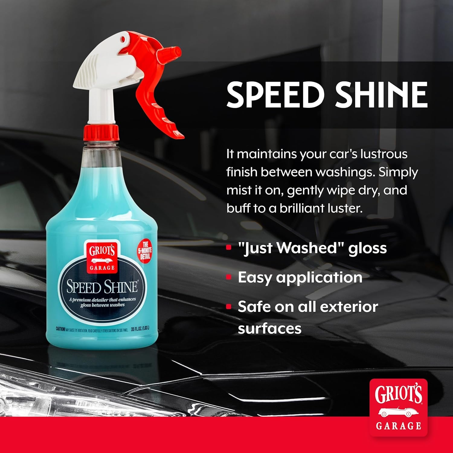 Griot’s Garage Speed Shine Car Detail Spray Quick Detailer Gloss Finish