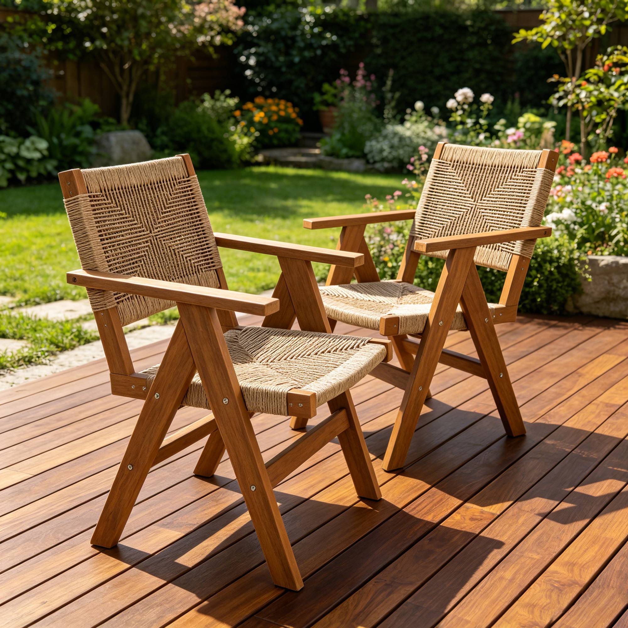 2 Piece HIPS Outdoor Dining Chair Set