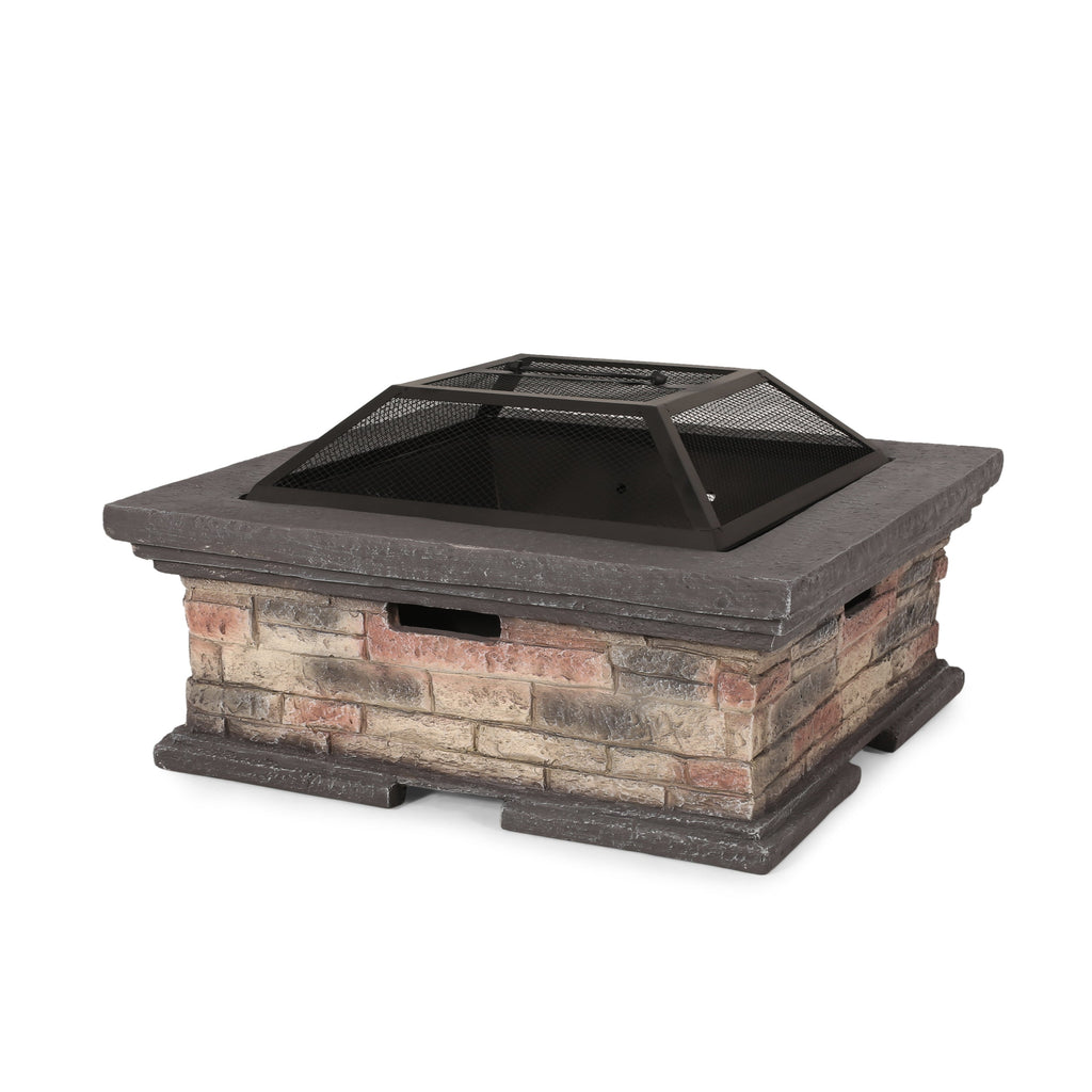 MGO 29" SQUARE WOOD BURNING FIRE PIT