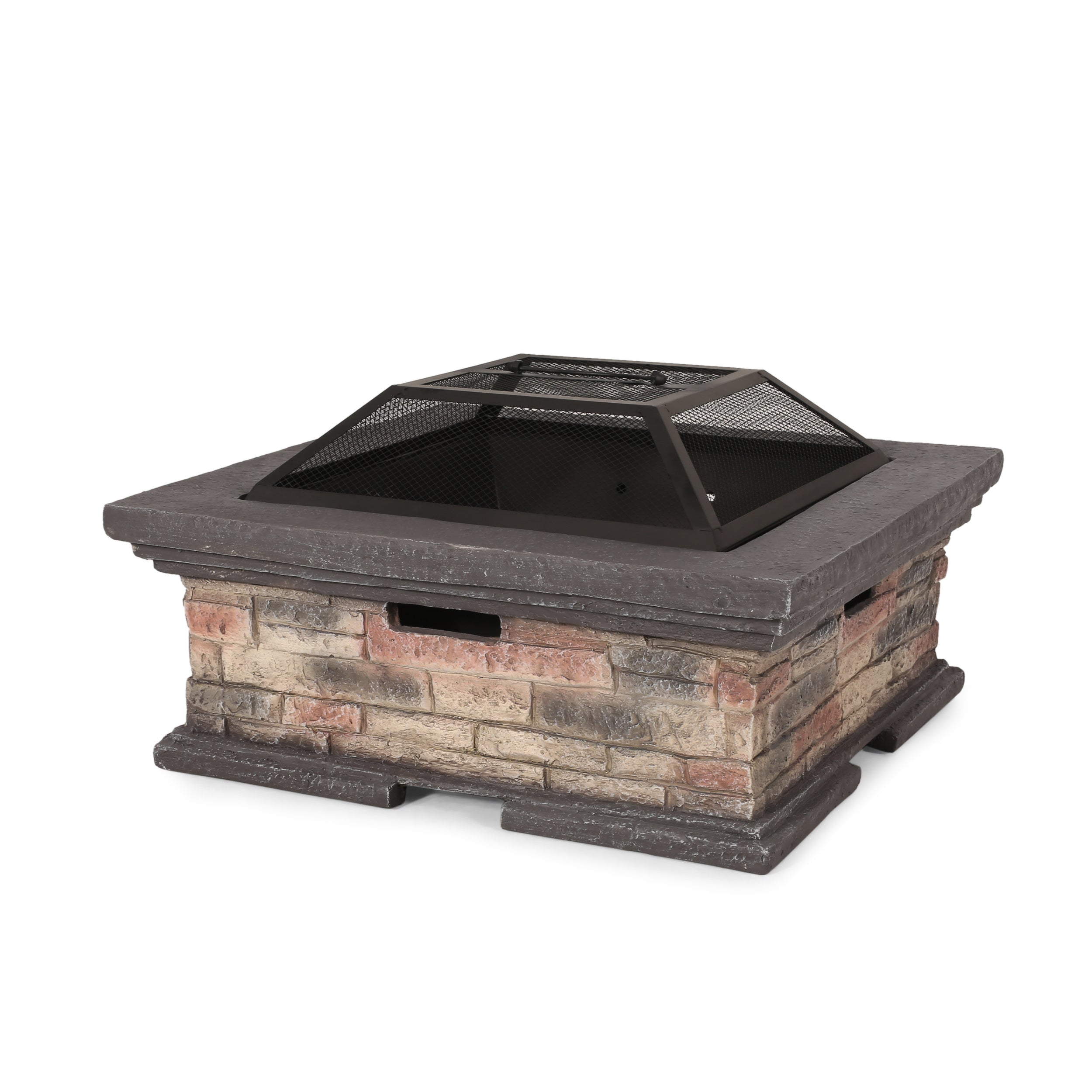 MGO 29" SQUARE WOOD BURNING FIRE PIT