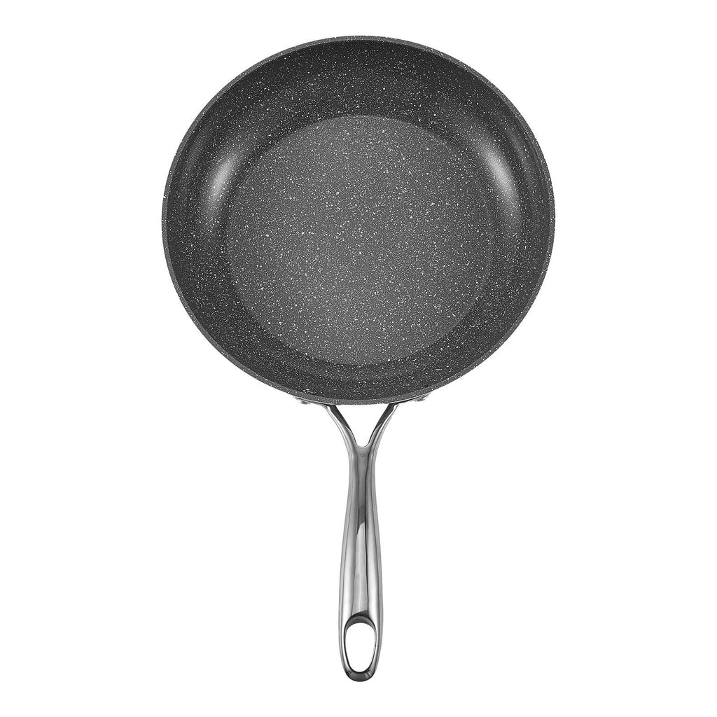 3 Piece Aluminum Skillet Set 8" 10" 12" Pre-Seasoned Grey
