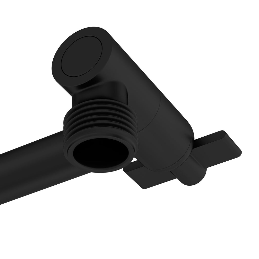 4" Stainless Steel Shower Arm Extension Black