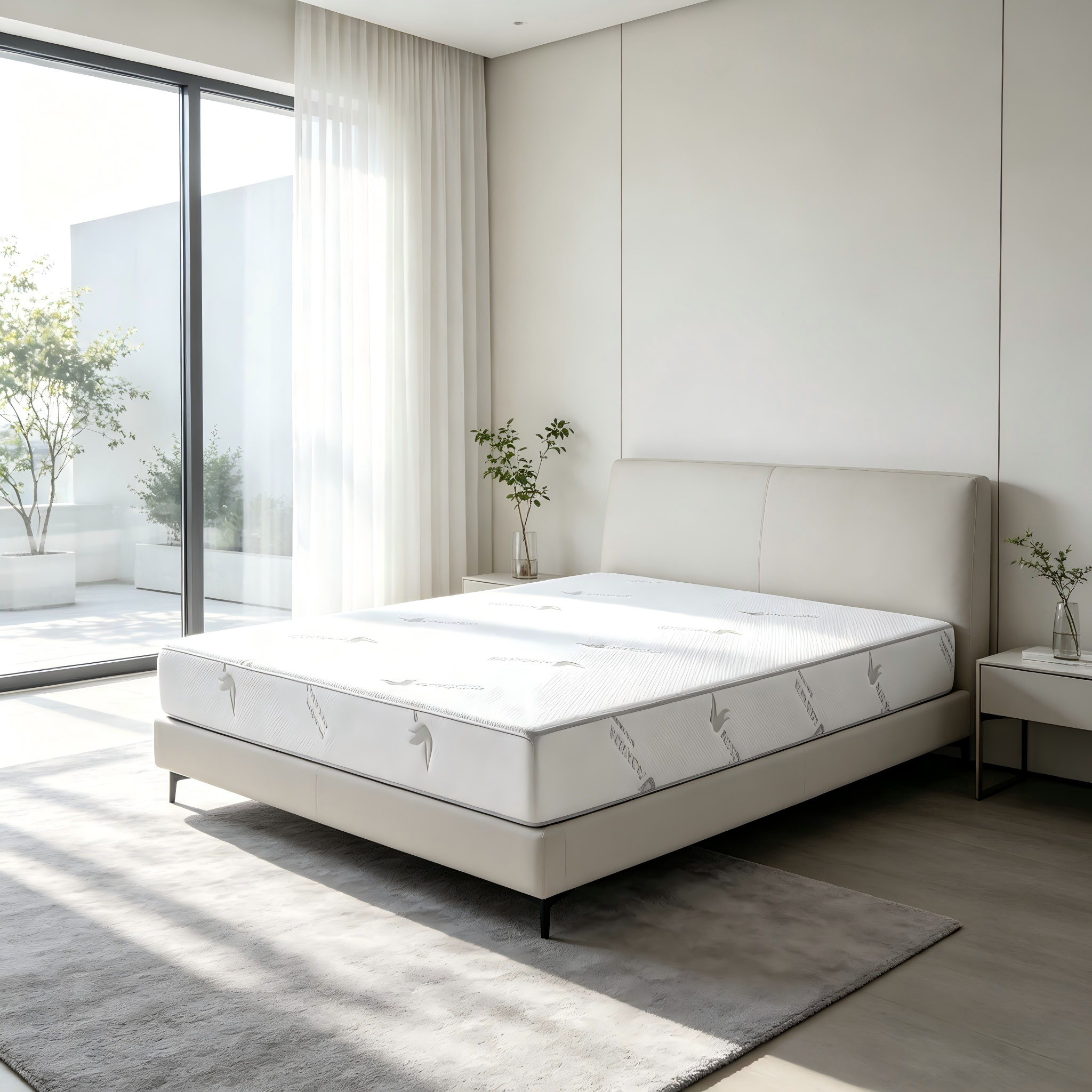 Queen Extra Firm Memory Foam Mattress with Cooling Aloe