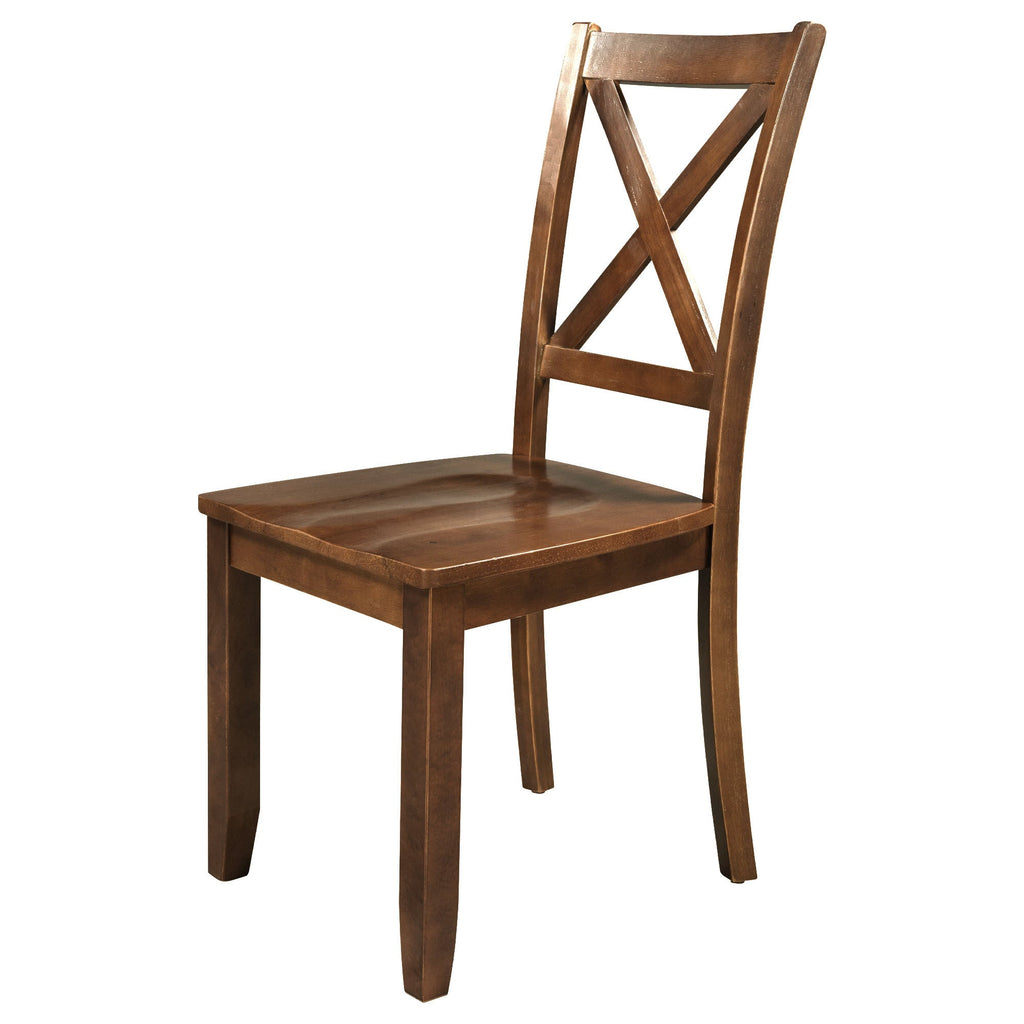 3-Piece Wood Drop Leaf Breakfast Nook Dining Table Set Walnut