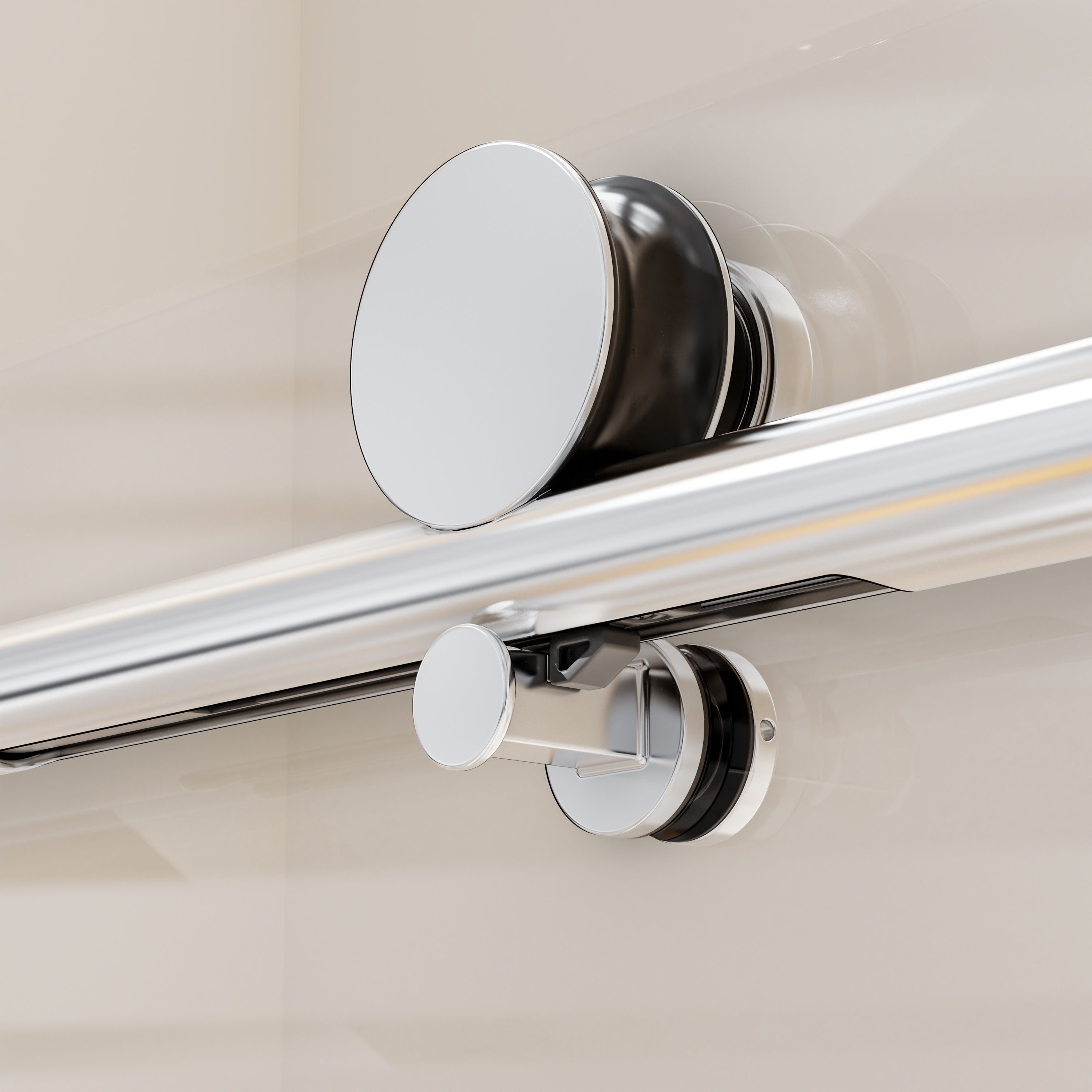 Frameless Single Sliding Soft-Close Shower Door 56-60" W x 74" H