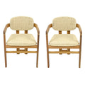Outdoor Woven Rattan Accent Chairs Set - 2 Person Patio Seating