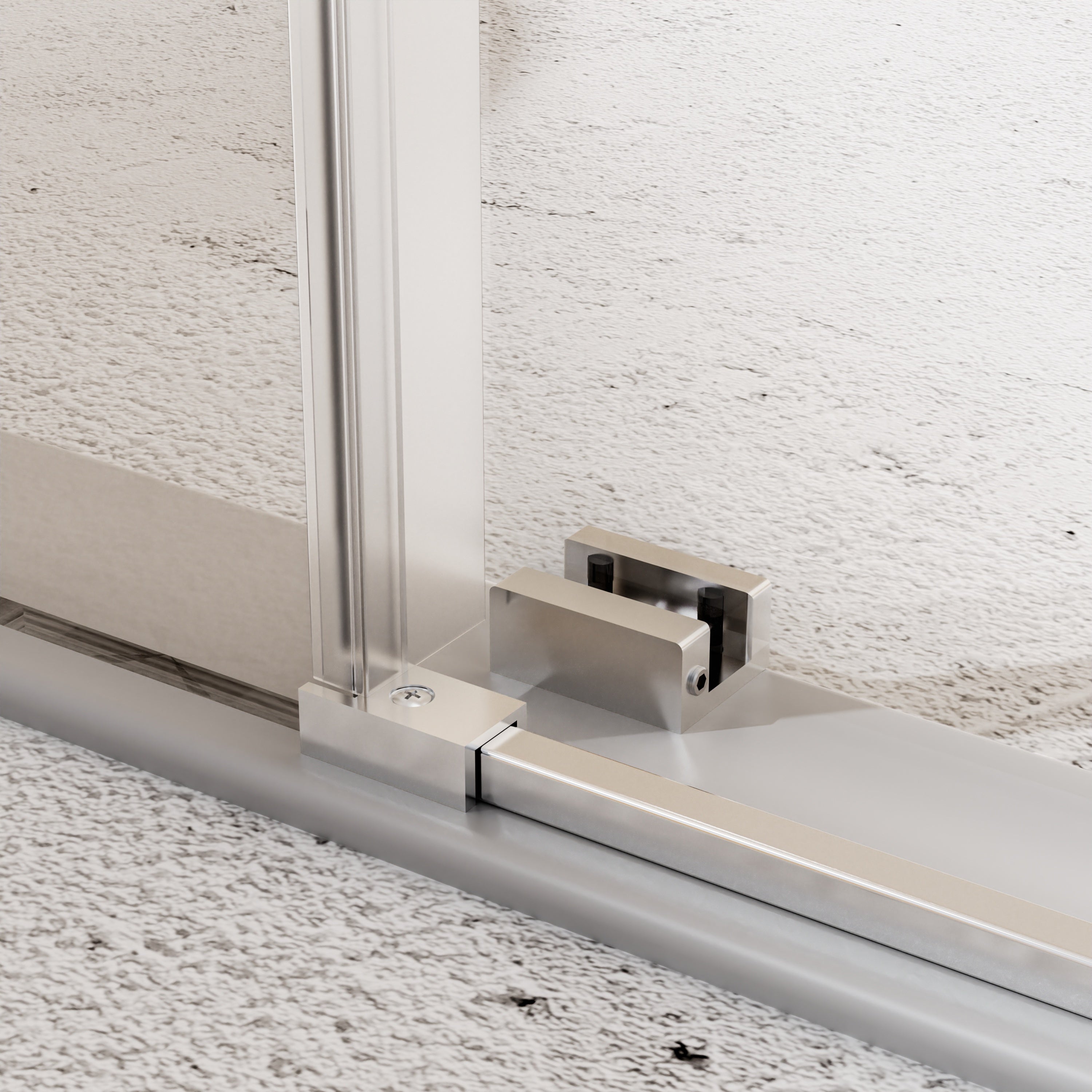 Frameless Single Sliding Soft-Close Shower Door 56-60" W x 74" H