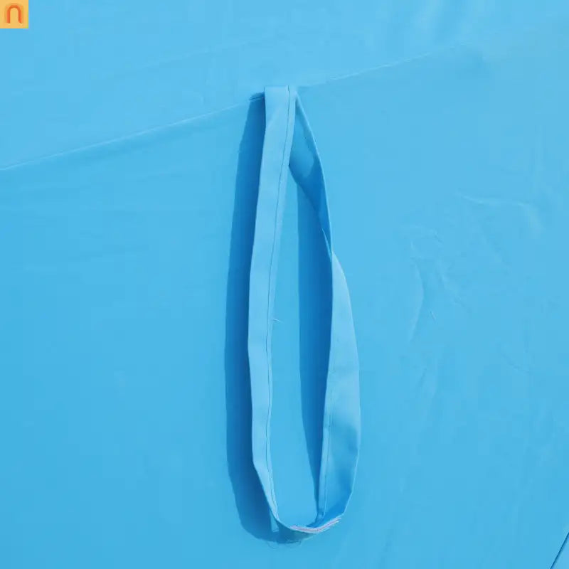 Patio Umbrella Double Sided Rectangle Blue 15 Ft Steel 12 Ribs Crank