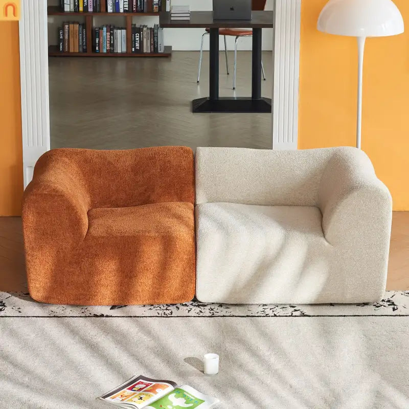 Sectional Sofa L-Shape Velvet Color-Block 6 Seat 129 In No Assembly